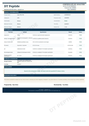 LMX COA